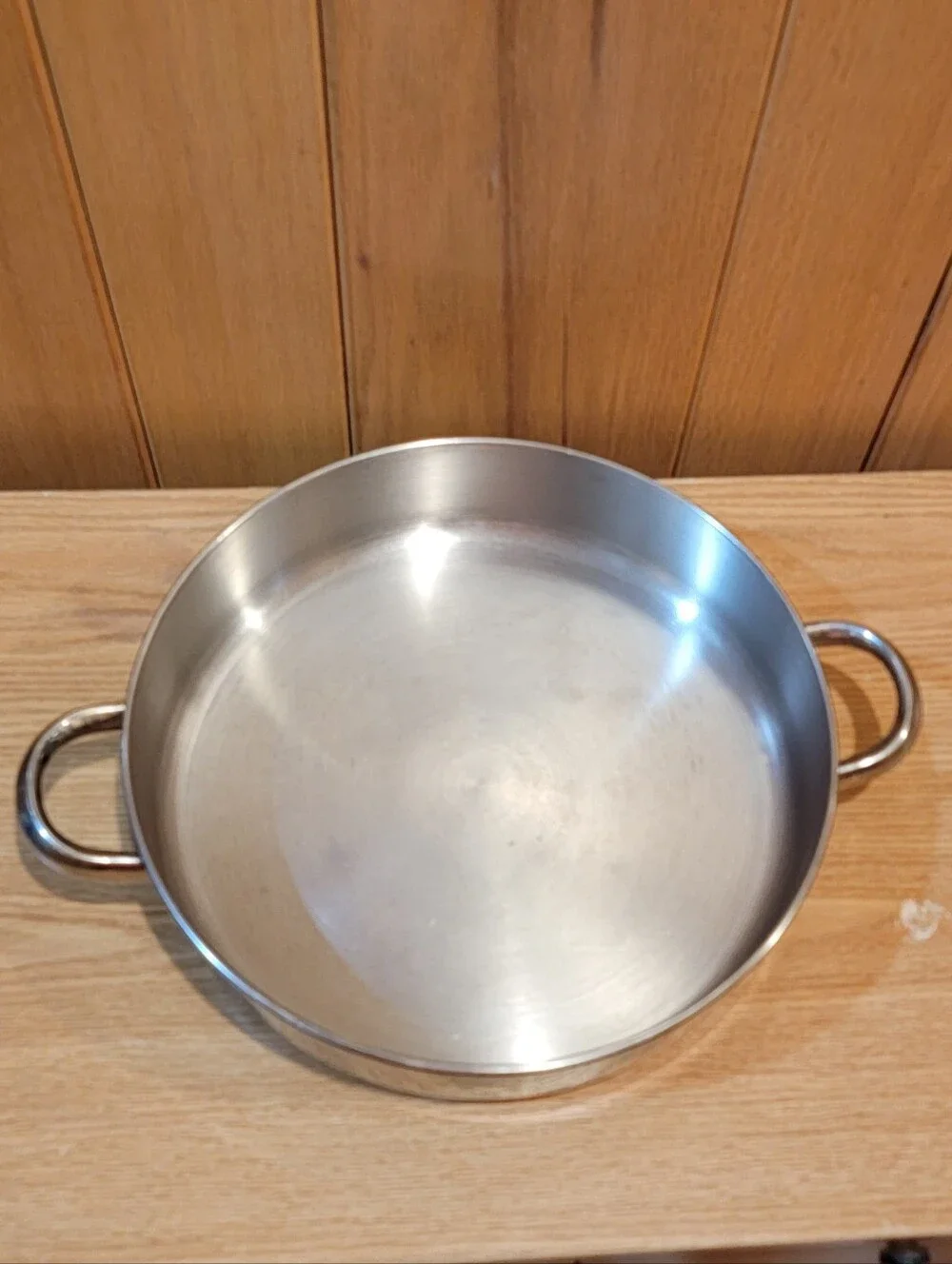 Tools of the Trade 12” Saute Stainless Steel SAUTE PAN 2 Handles